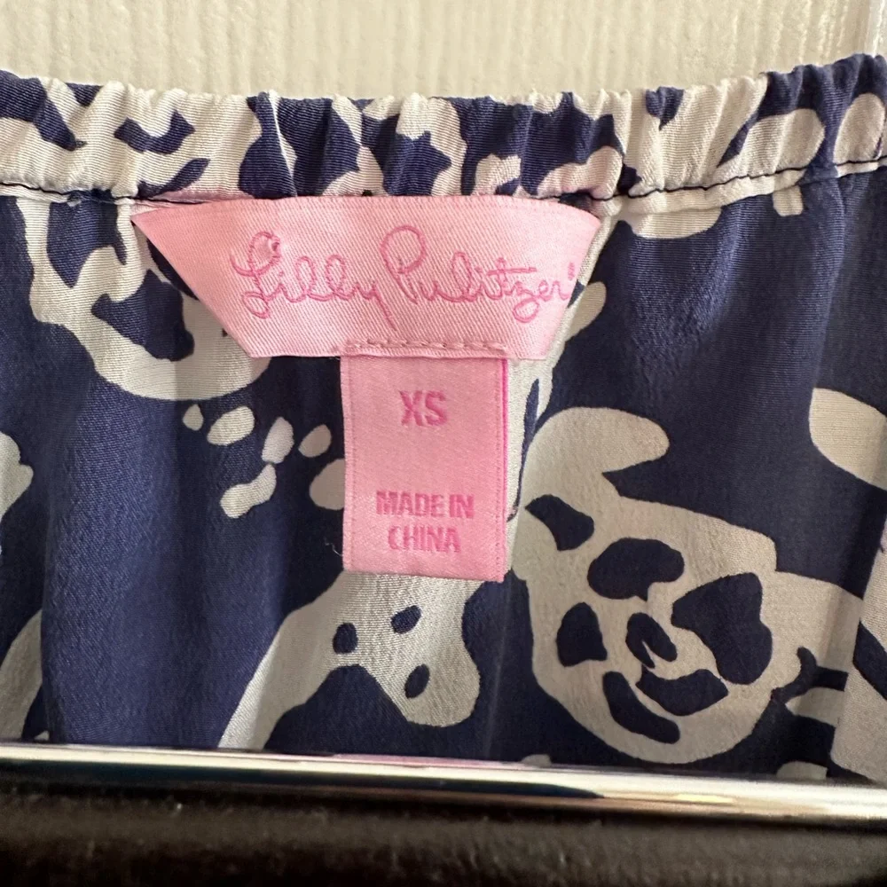 Lilly Pulitzer Silk Blouse XS - Picture 3 of 4